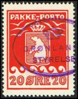 1937. PAKKE PORTO. 20 øre Red. Schultz. Perf 10 3/4. GRØNLANDS STYRELSE. (Michel: 9B) - JF171336 - Pacchi Postali