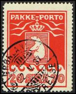 1916. PAKKE PORTO. 20 øre Red. Thiele. Perf 11 ½. Steel Cancel  GRØNLANDS STYRELSE 22. ... (Michel: 9A) - JF171361 - Parcel Post