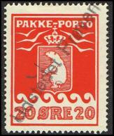 Udstedet Prøven On 1916. PAKKE PORTO. 20 øre Red. Thiele. Perf 11 ½. (Michel: 9A) - JF171409 - Colis Postaux