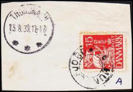 SOLMUNDEFJORD + THORSHAVN 15.8.38.  (Michel: ) - JF108038 - Féroé (Iles)