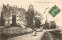 Cpa Courtalain Vue Prise Du Calvaire - Courtalain