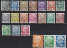 Saarland1957 MiNr. 409 - 428 O Gest. Bundespräsident Theodor Heuss  ( D 188  ) - Used Stamps