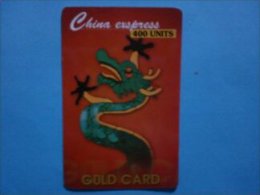 Prepaidcard China 400 Units (Mint,neuve) 2 Scans Rare - Chine