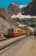 CPSM SUISSE - Jungfraubahn Station Eigergletscher - Train En Gare - Andere & Zonder Classificatie