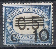 Sello Taxe, Tasa SAN MARINO, 10 Ct Sobre 5, Num Sass. 47 * - Postage Due