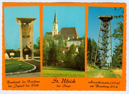 AK 4400 Sankt Ulrich Bei Steyr St. Denkmal Des Friedens Der Jugend Der Welt Aussichtswarte Am Damberg Österreich - Steyr