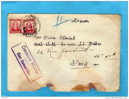 MARCOPHILIE-lettre  De Valladolid-1937--CENSURA MILITAR SAN SEBASTIAN- Por France-réexpédiée Françe - Republikeinse Censuur