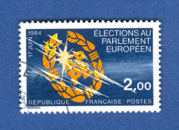 1984  N°  2306   2éme ELECTIONS AU PARLEMENT EUROPÉEN  OBLITÉRÉ - Oblitérés