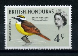 BRITISH  HONDURAS   1962    Various Designs  4c  Great  Kiskadee     MH - Honduras Britannique (...-1970)