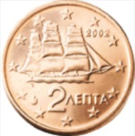 ** 2 CENT GRECE 2002 SANS LETTRE  NEUVE ** - Griekenland