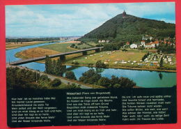 159197 / Kaiser Wilhelm Denkmal Porta Westfalica Weser Monument Statue PANORAMA  RIVER BRIDGE - Germany Deutschland - Porta Westfalica