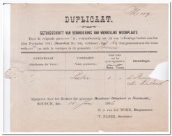 Brief 1886 Naar Gemeente Borne, Stempel Leeuw:-Stavoren En Langstempel Koudum - Lettres & Documents