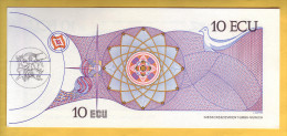 Billet De 10 Ecu - The Pavilion Of The European Community. Expo' 92 Seville. 1992 - Specimen