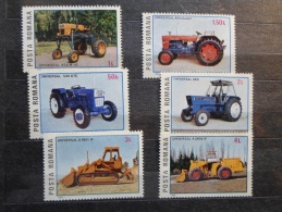 Romania   MNH ** 1985 4179-4184  Tractors  J40.5 - Ungebraucht