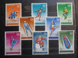 Romania   1988 Olympic Game Calgary   Mi.4418-26  MnH   J40.18 - Neufs