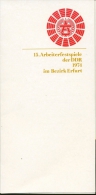 DDR 1974 15.Arbeiterfestspiele Erfurt SonderKarte (G5306) - Cartas & Documentos