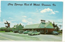 S2098 - Clay Springs Rest. & Motel. Hanover.Va - Richmond