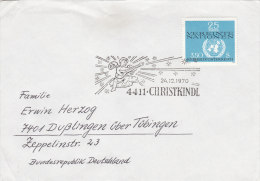 ÖSTERREICH 1347 Auf Auslandsbrief Mit SoSt: Christkindl (4) 24.12.1970 - Machines à Affranchir (EMA)