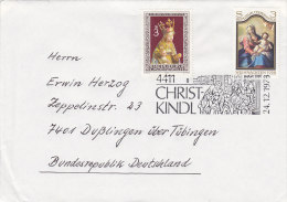 ÖSTERREICH 1562, 1591 Auf Auslandsbrief Mit SoSt: Christkindl (8) 24.12.1978 - Machines à Affranchir (EMA)