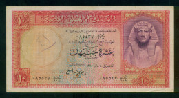 EGYPT / 10 POUNDS / P 32 / 5 MAY 1960  / NM : 118 / SIG. ABD EL HAKIM EL-REFAY - Egypte