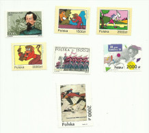 Pologne  N°3245, 3248 à 3250, 3260, 3264, 3269 Neufs - Unused Stamps