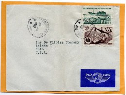 Saint Pierre & Miquelon 1950 Cover Mailed To USA - Brieven En Documenten