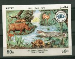 EGYPT S/S  BLOOCKS > 1991 >  GIZA  ZOO 100 YEARS 1891-1991 MNH - Nuevos