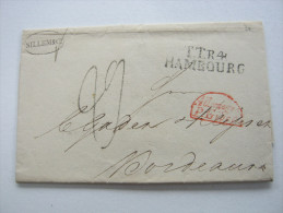 1831, Brief Aus Hamburg  Nach Bordeaux  Mit Transitstempel - Préphilatélie