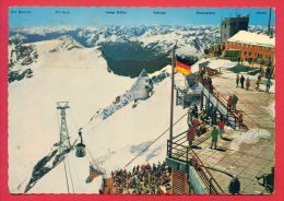 159270 / Zugspitze ( 2964 M ) - MUNCHNER HAUS MIT GIPFELTERRASSE DER BAYRISCHEM ZUGSPITZBANH SEILBAHN SCHNEEFERNERHAUS - - Zugspitze