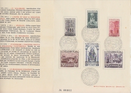 Luxemburg1938 St. Willibrord 6v Used  Leaflet 1st Day (F2691) - Brieven En Documenten