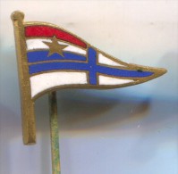 Rowing, Kayak, Canoe - Federatin Croatia, Vintage Pin, Badge, Enamel - Remo