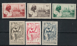 GUADELOUPE  1947    197 A 202  NEUFS * .  TB - Unused Stamps