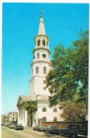 US-579    CHARLESTON : St. Michael's Church (with Old American Cars) - Charleston