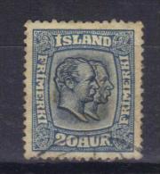 R470 - ISLANDA 1915 , Unificato Il 20 A. N. 81  Usato - Used Stamps