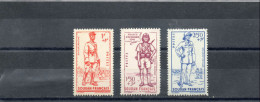 SOUDAN : Défense De L´Empire : Infanterie Coloniale, Officier Indigène, Officier Aviateur    - Armée - Soldats - - Unused Stamps