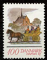 (cl 21 - P27) Danemark ** N° 862 (ref. Michel Au Dos) - Malle-poste Du Holstein, 1840 - - Ongebruikt