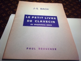 Bach Le Petit Livre De Clavecin Paul Beuscher - Musique