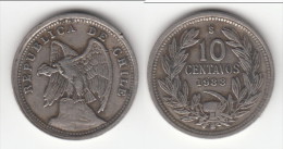 **** CHILI - CHILE - 10 CENTAVOS 1933 CONDOR **** EN ACHAT IMMEDIAT !!! - Chile