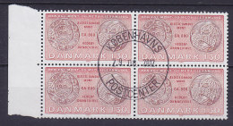 Denmark 1980 Mi. 712 Münze Coin (Cz. Slania) 4-Block - Blocks & Kleinbögen