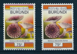 BURUNDI: N°998-cu** - 1992 - Décalage De La Couleur Rose Vers Le Haut D'où Impression Floue( Timbre Normal Non Compris) - Ungebraucht