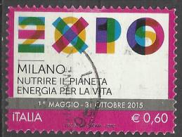 Italia 2012, Expo Milano (o), Autoadesivo - 2011-20: Afgestempeld
