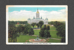 HARTFORD - CONNECTICUT - STATE CAPITOL AND BUSHNELL PARK - Hartford