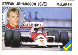 Panini Supersport Auto Sticker/Autocollant No 38  -  Stefan Johansson  -  McLaren F1 - English Edition