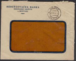 Yugoslavia 1925, Cover Mostar To Zagreb W./postmark Mostar - Brieven En Documenten