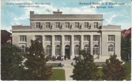 Hot Springs Arkansas, Buckstaff Baths, US Reservation 'White Attendants This Means Service', C1900s/10s Vintage Postcard - Hot Springs