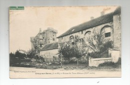 Cp ,  77 , CROUY SUR OURCQ , Ruines Du Vieux Château , XIV Siècle , écrite 1909 - Other & Unclassified