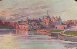 France - Carte Postale Neuf - Illustrateur Hugo D'Alesi - Chateau De Chantilly - 2/scans - D'Alési, Hugo