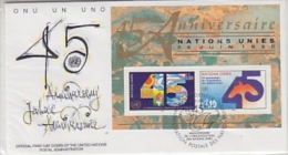 UNO Geneva 1990 45Y UNO M/s FDC (F2699) - FDC