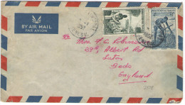 FRANCIA - France - Afrique Occidentale Francaise - 1952 - Airmail - 2 X 75 - Viaggiata Da Dakar, Senegal Per Luton, E... - Lettres & Documents