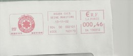 Ambulance, Transport, Rouen - EMA Satas - Enveloppe Entière, Pli Hors Empreinte  (P304) - Secourisme